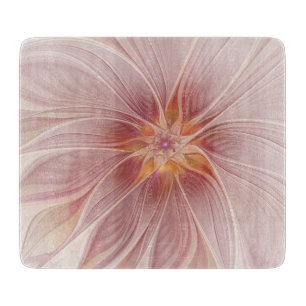 Tabla De Cortar Sueño floral abstracto de fractal de arte de flor