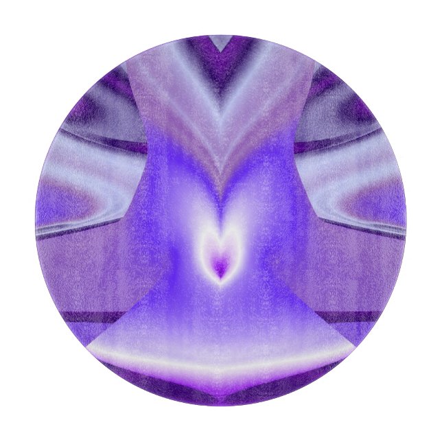 Tabla De Cortar Sueños de flores moradas (Anverso)