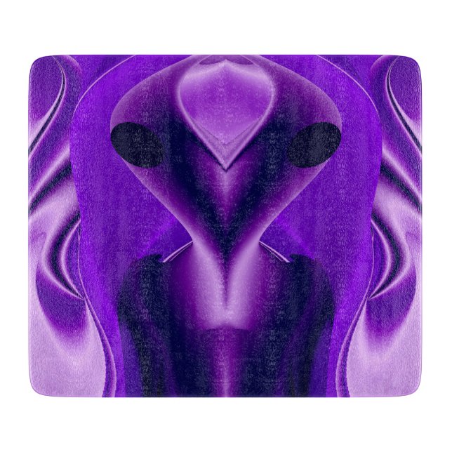 Tabla De Cortar Sueños del arcoiris púrpura 3D , Alien (Anverso)