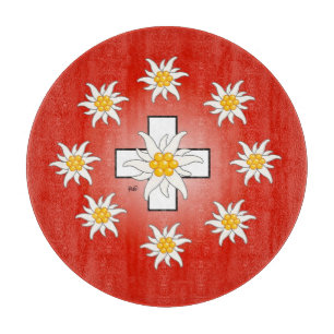 Tabla De Cortar Suiza Suisse Svizzera Switzerland tablón de vidrio