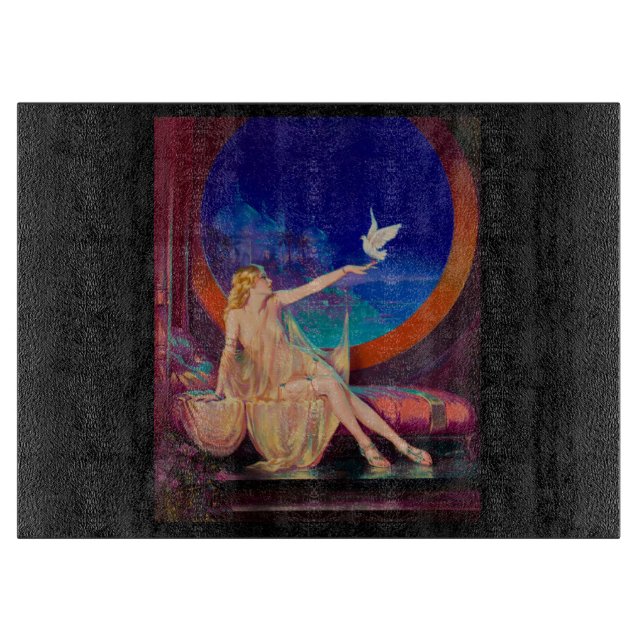 Tabla De Cortar Sultana la concubina del sultán árabe de 1925 (Anverso)