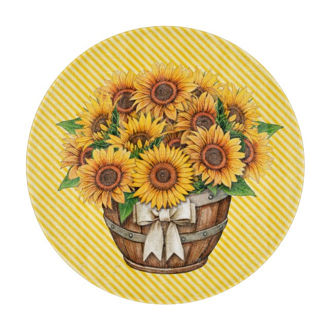 Tabla De Cortar Sunflowers In Yellow (Anverso)
