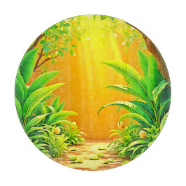Tabla De Cortar Sunny Nature Path Art