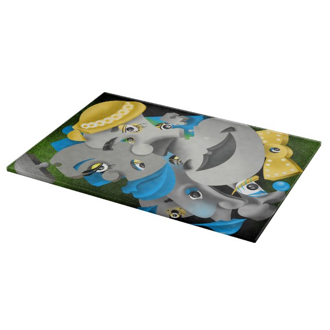 Tabla De Cortar Surreal Puzzle Faces Chopping Board (Borde)