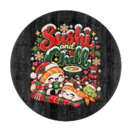 Tabla De Cortar Sushi y Relájate Navidad