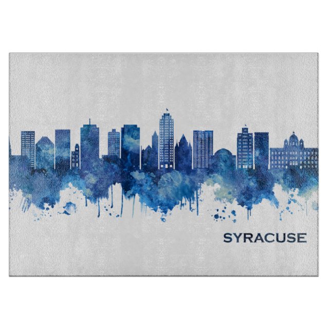 Tabla De Cortar Syracuse USA Skyline Blue (Anverso)
