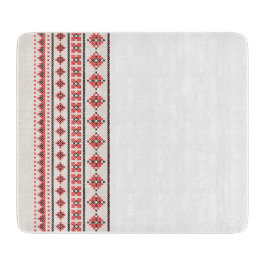 Tabla De Cortar Tablero con adorno ucraniano.