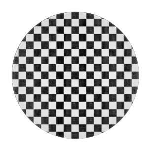 Tabla De Cortar Tablero de ajedrez clásico blanco y negro de STayl