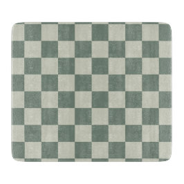 Tabla De Cortar tablero de ajedrez verde