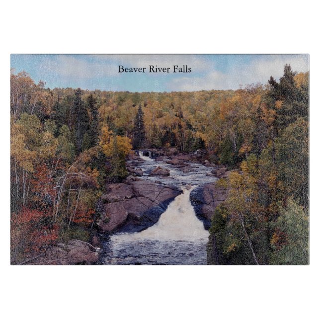 Tabla De Cortar Tablero de Beaver River Falls (Anverso)