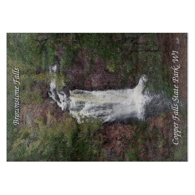 Tabla De Cortar Tablero de Brownstone Falls (Anverso)