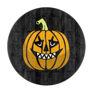 Tabla De Cortar Tablero de calabaza de Halloween