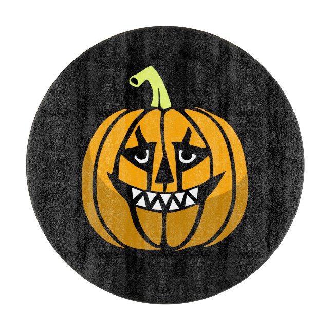 Tabla De Cortar Tablero de calabaza de Halloween (Anverso)