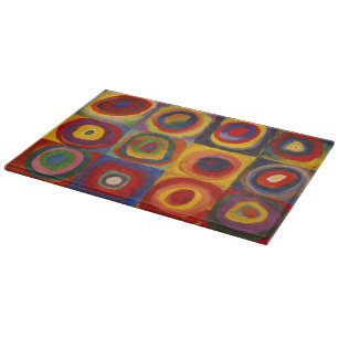 Tabla De Cortar Tablero de cocina con plazas de Kandinsky
