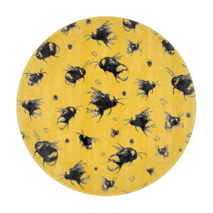 Tabla De Cortar Tablero de compras de vidrio para abejas - Cocina 