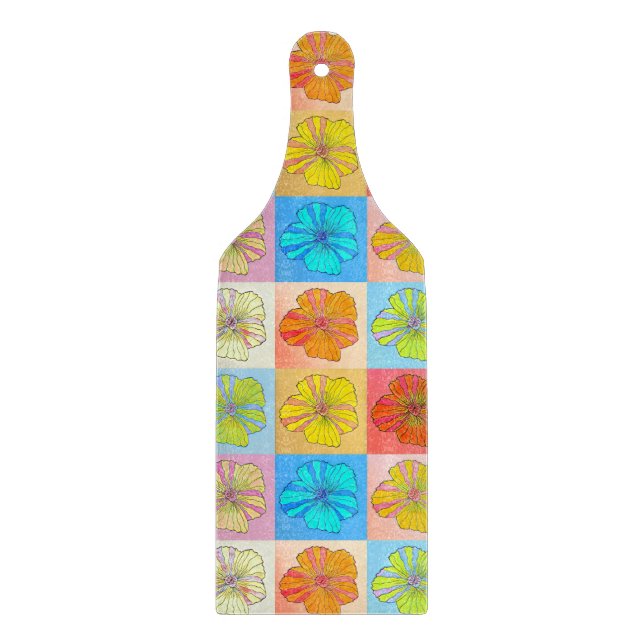 Tabla De Cortar Tablero de corte "Caja de flores" (Anverso)