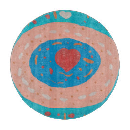 Tabla De Cortar Tablero de corte de círculos de amor