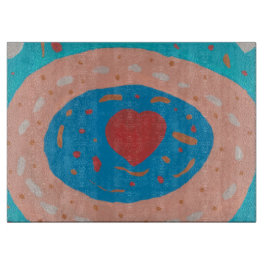 Tabla De Cortar Tablero de corte de círculos de amor