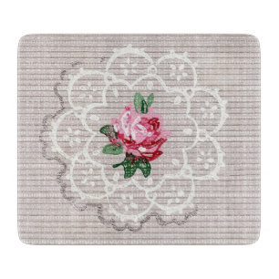 Tabla De Cortar Tablero de corte de color gris de color rosa rosa