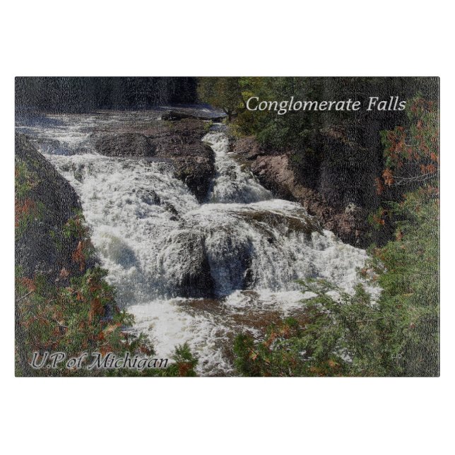 Tabla De Cortar Tablero de corte de Conglomerado Falls (Anverso)