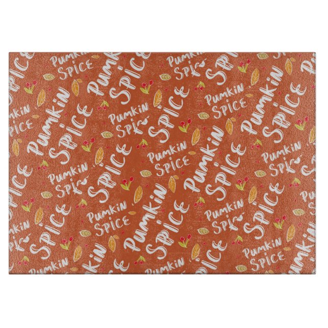 Tabla De Cortar Tablero de corte de especias de calabaza (Anverso)