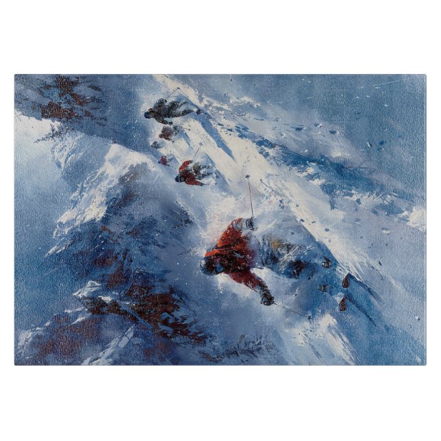 Tabla De Cortar Tablero de corte de esquí (Anverso)
