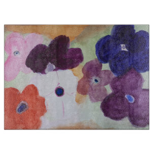 Tabla De Cortar Tablero de corte de flores de primavera anémico
