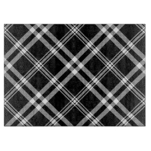 Tabla De Cortar Tablero de corte de franjas en blanco y negro