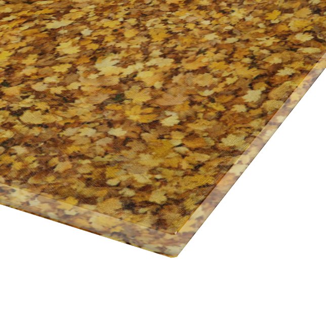 Tabla De Cortar Tablero de corte de hojas de otoño (Borde)