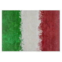 Tablero de corte de la bandera italiana de Italia