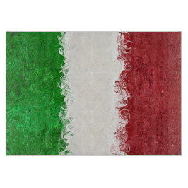 Tabla De Cortar Tablero de corte de la bandera italiana de Italia 