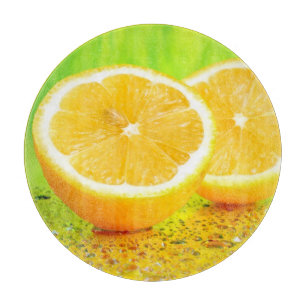 Tabla De Cortar Tablero de corte de limón y agua en lona