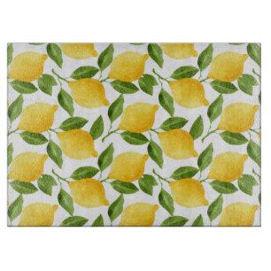 Tabla De Cortar Tablero de corte de limones decorativos