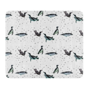 Tabla De Cortar Tablero de corte de pingüinos con burbujas (elegir