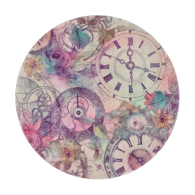 Tabla De Cortar Tablero de corte de Steampunk Pastel (Anverso)