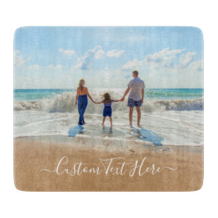 Tabla De Cortar Tablero de corte de texto y foto personalizado - S