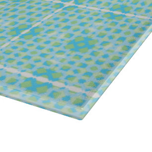 Tabla De Cortar Tablero de corte de vidrio azul turquesa claro