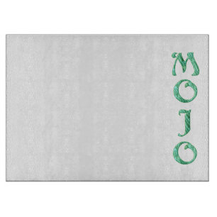 Tabla De Cortar Tablero de corte de vidrio blanco Mojo