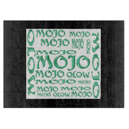 Tabla De Cortar Tablero de corte de vidrio blanco negro Mojo