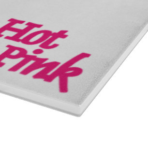 Tabla De Cortar Tablero de corte de vidrio blanco rosado