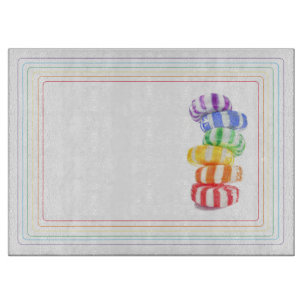 Tabla De Cortar Tablero de corte de vidrio de 15x11 para RAINBOW