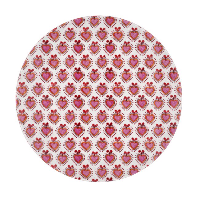Tabla De Cortar Tablero de corte de vidrio decorativo (Anverso)