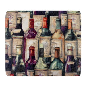 Tabla De Cortar Tablero de corte de vidrio para amantes del vino