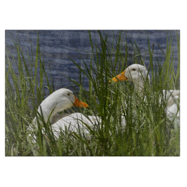 Tabla De Cortar Tablero de corte de vidrio para pato (Anverso)