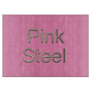 Tabla De Cortar Tablero de corte de vidrio rosa de acero rosa
