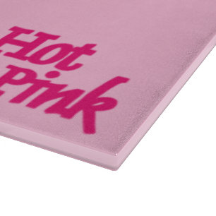 Tabla De Cortar Tablero de corte de vidrio rosa rosa caliente
