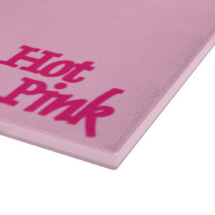 Tabla De Cortar Tablero de corte de vidrio rosa rosa caliente