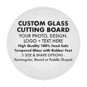 Tabla De Cortar Tablero de corte de vidrio templado personalizado 