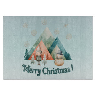 Tabla De Cortar Tablero de corte decorativo para navidades pequeño