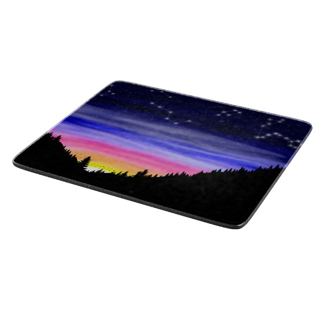 Tabla De Cortar Tablero de corte nocturno de diamantes (Borde)